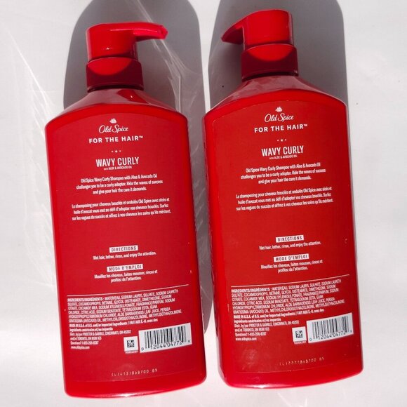 OLD SPICE Wavy Curly Shampoo x 2 LARGE SIZE - Picture 2 of 2
